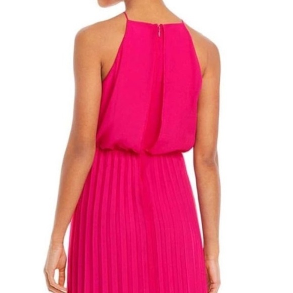 Sam Edelman NWT Women's Sleeveless Pleated Chiffon Maxi Dress S Workwear Office - Picture 12 of 15
